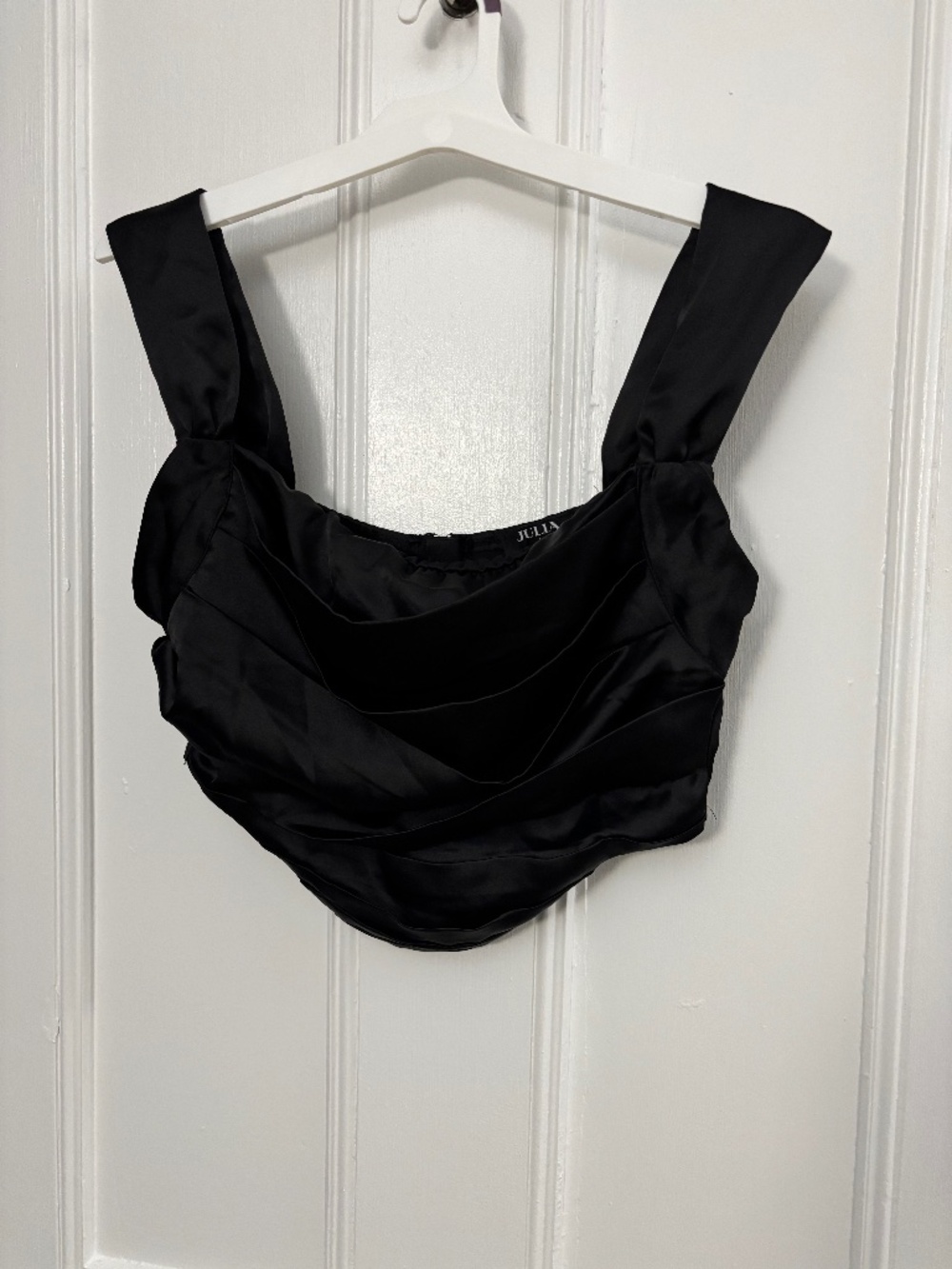 Satin crop top